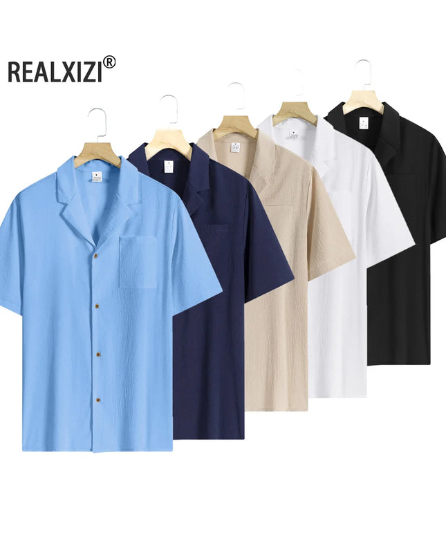 Men Casual Short Sleeved Shirts