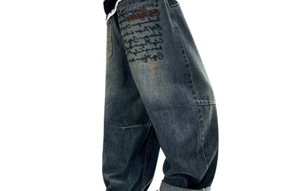 Casual Loose Straight Denim Pants