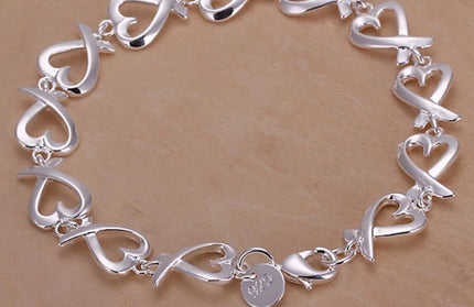 925 Sterling Silver Bracelets Cute Noble