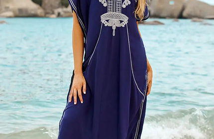 Indie Folk Embroidered Short Sleeve