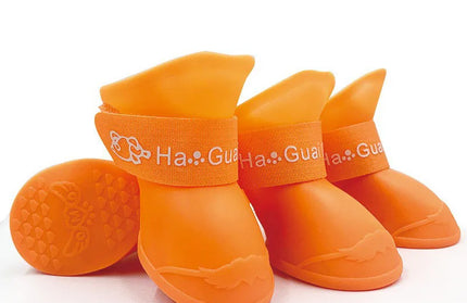 Pet silicone rain shoes