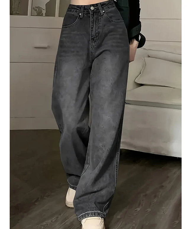 Loose Jeans Female High Waist