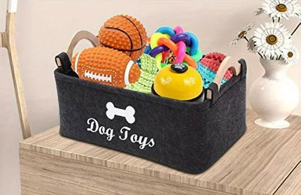 Felt pet toy box