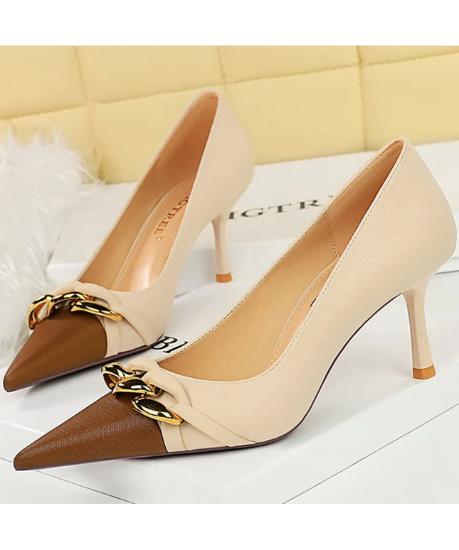 Western Style Party Women Shoes 7cm Thin High Heel