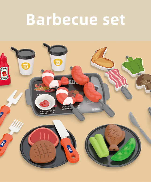 Pretend play, barbecue, fast food, etc