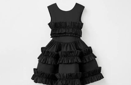 Cake Lace Dress Court Vest Dress