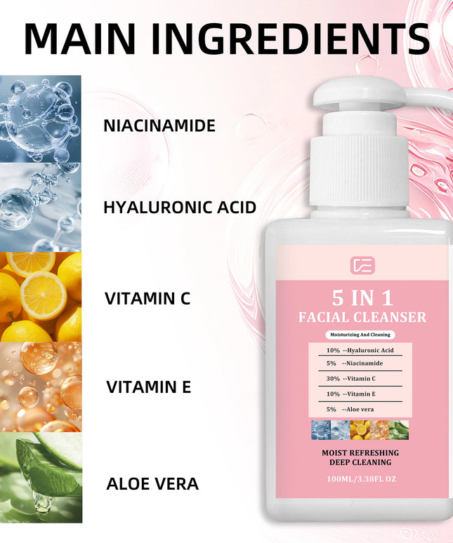 5-IN-1 Facial Cleanser 100ML/3.38FL OZ
