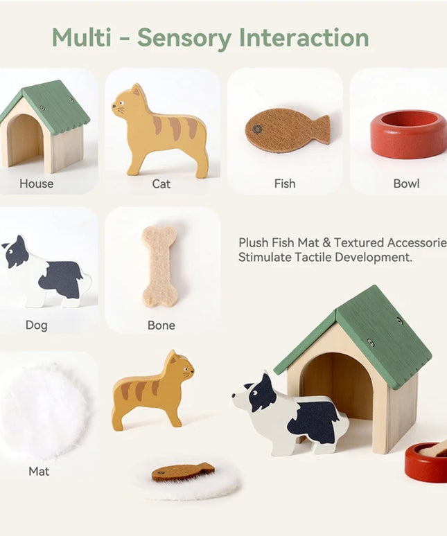 Toy House Accessories Pet Set Great Pet Play Set