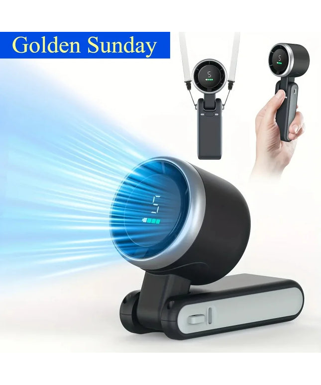 3-in-1 Fan, 5-speed, 3600mAh Rechargeable Lithium Battery, USB Charging
