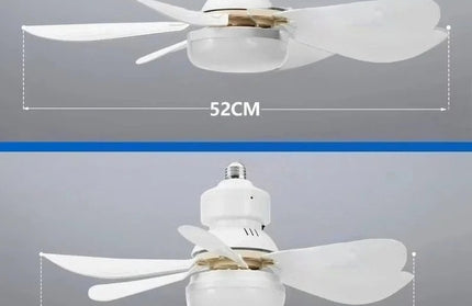 LED 30W Ceiling Fan Light E27 with Remote Control for Dimming