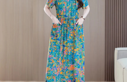 New Fashion Summer Dresses For Women 2025 Elegant Casual Short Sleeve