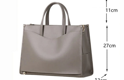 Genuine leather designer shoulder bag