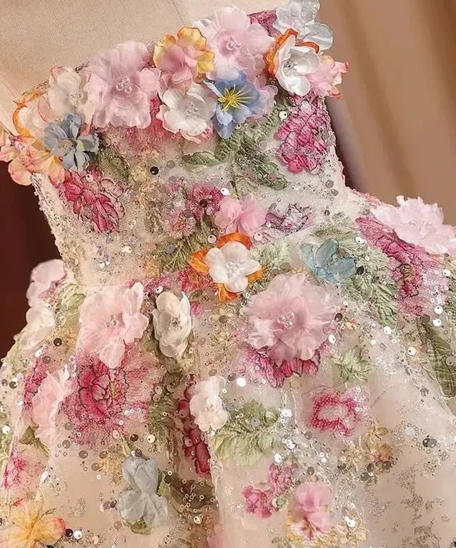 French Birthday Flower Dress Princess