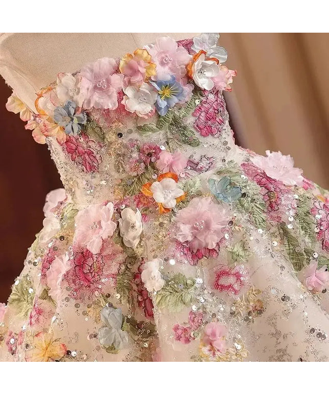 French Birthday Flower Dress Princess