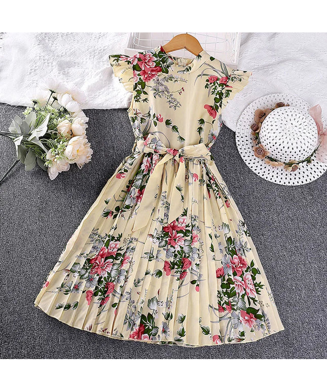 Flowers Sleeveless Fashion Elegant Dress