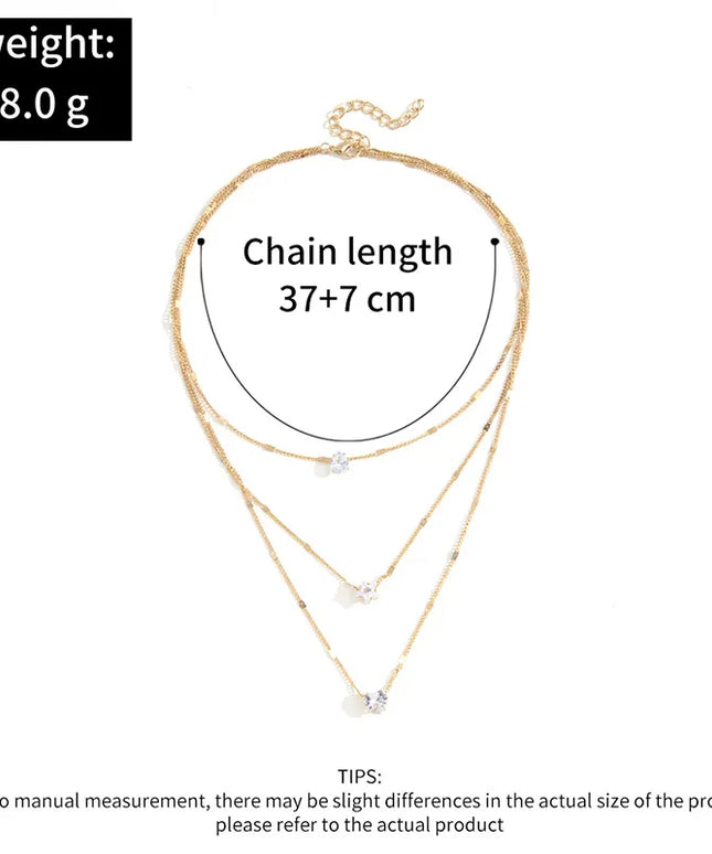 Trendy Zircon Pendant Necklace