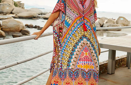 Indie Folk Embroidered Short Sleeve