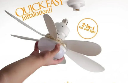 LED 30W Ceiling Fan Light E27 with Remote Control for Dimming