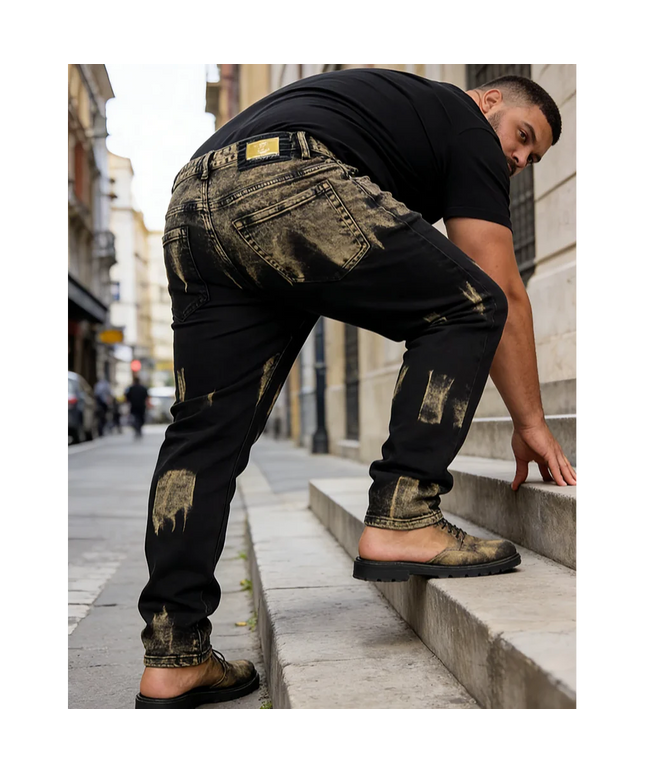 European and American men's jeans