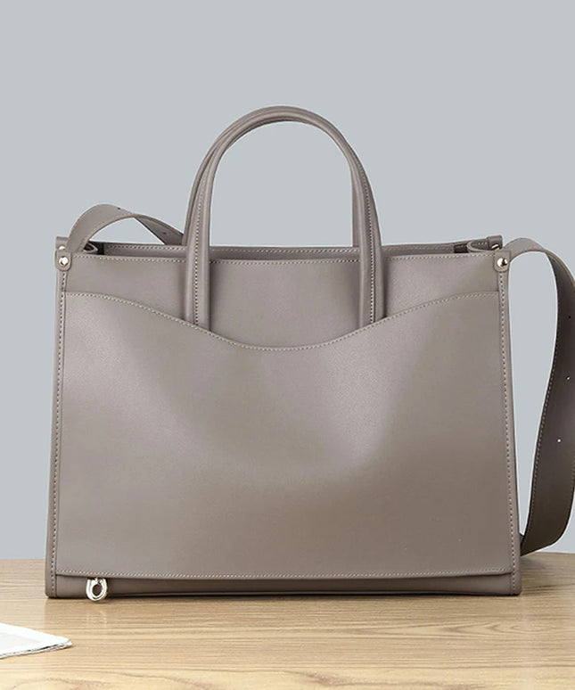 Genuine leather designer shoulder bag