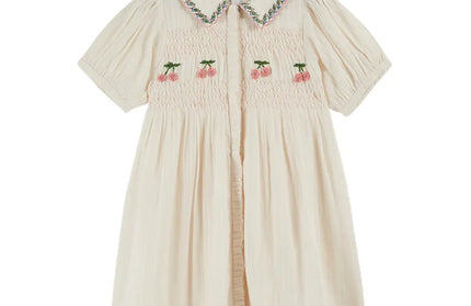 Embroidered Flower Flying Sleeve