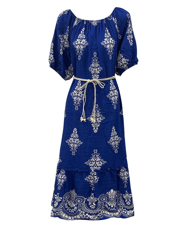 Women's Summer Dresses Casual Short Sleeve Crewneck Dress