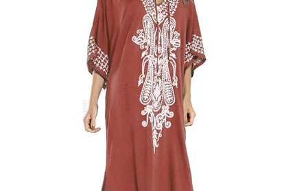 Indie Folk Embroidered Short Sleeve