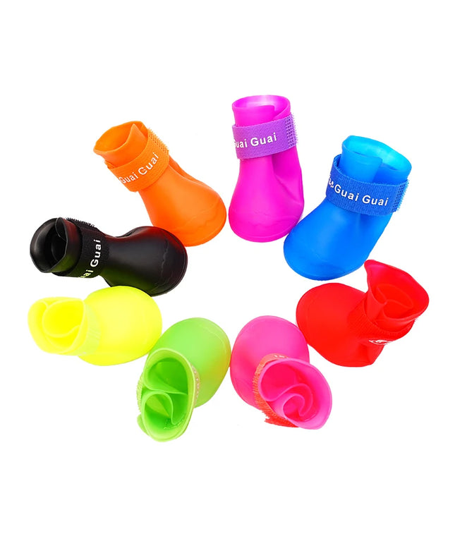 Pet silicone rain shoes
