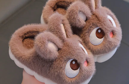Plush Girls' Slippers