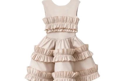 Cake Lace Dress Court Vest Dress