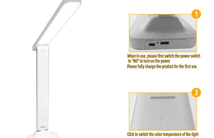 LED desk lamp eye protection touch dimmable LED reading lamp