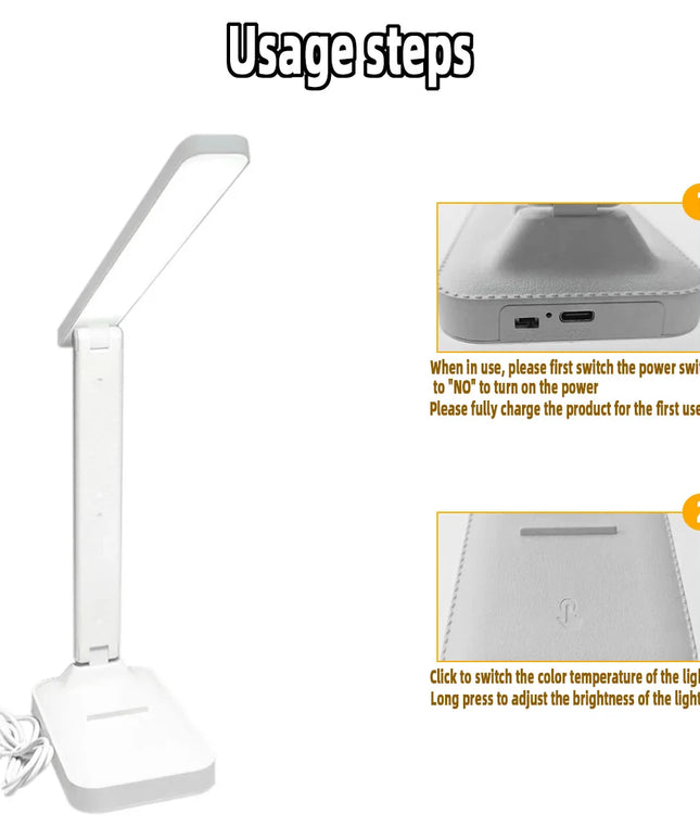 LED desk lamp eye protection touch dimmable LED reading lamp