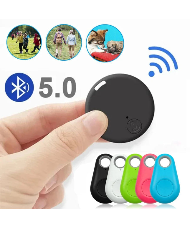 Mini GPS Mobile Bluetooth 5.0 Tracker Anti-Lost Device Round Anti-Lost Device Pet Kids Bag Wallet Tracking Smart Finder Locator