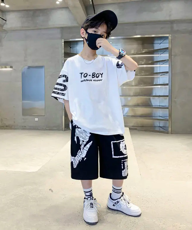 Trendy Casual Sports 2pcs T-shirts+Pants