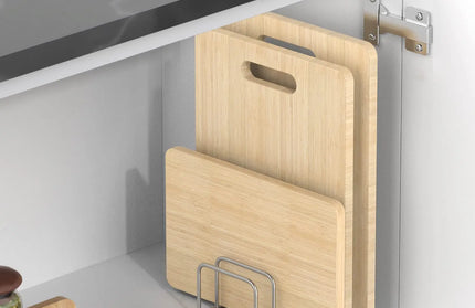 Kitchen Cabinet Organize Tray and Chopping Board Rack -