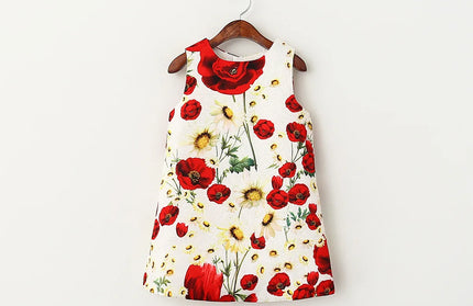 Rose Printing Children Costumes