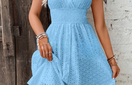 Summer Fashion Loose Hollow Out Beach Style Dress
