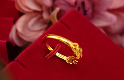 100% 18K Gold Jewelry ring