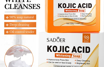SADOER Kojic Acid Facial Soap Face Wash