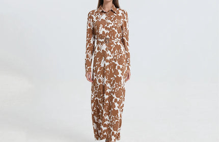 Soft Maxi Dress with Belt 2024 Spring