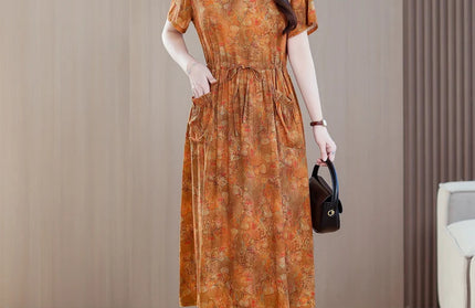 New Fashion Summer Dresses For Women 2025 Elegant Casual Short Sleeve