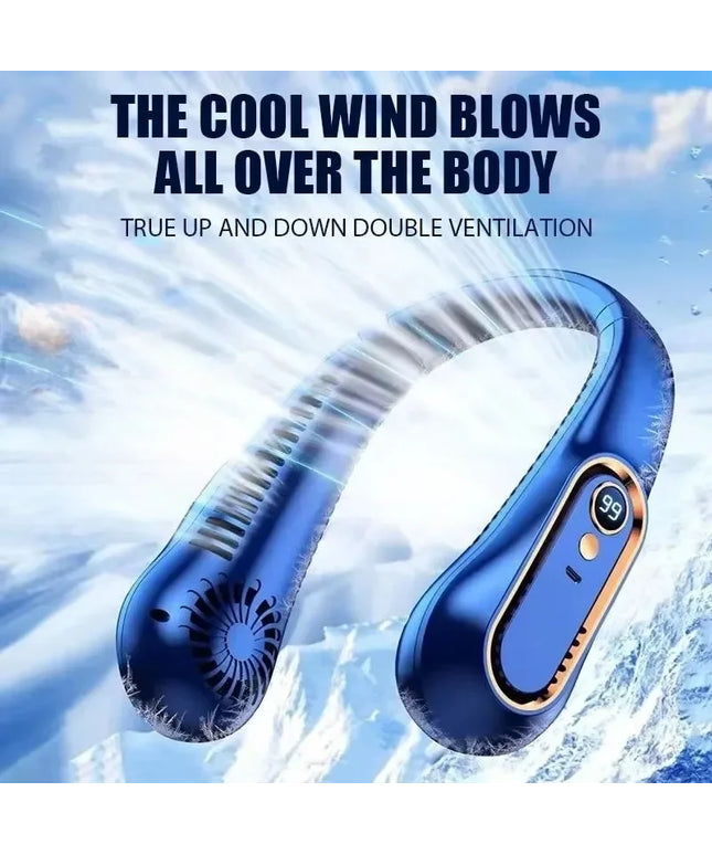 Neck Bladeless Fan Mini Ultra Long Life Portable Lazy Silent Fan Usb Charging