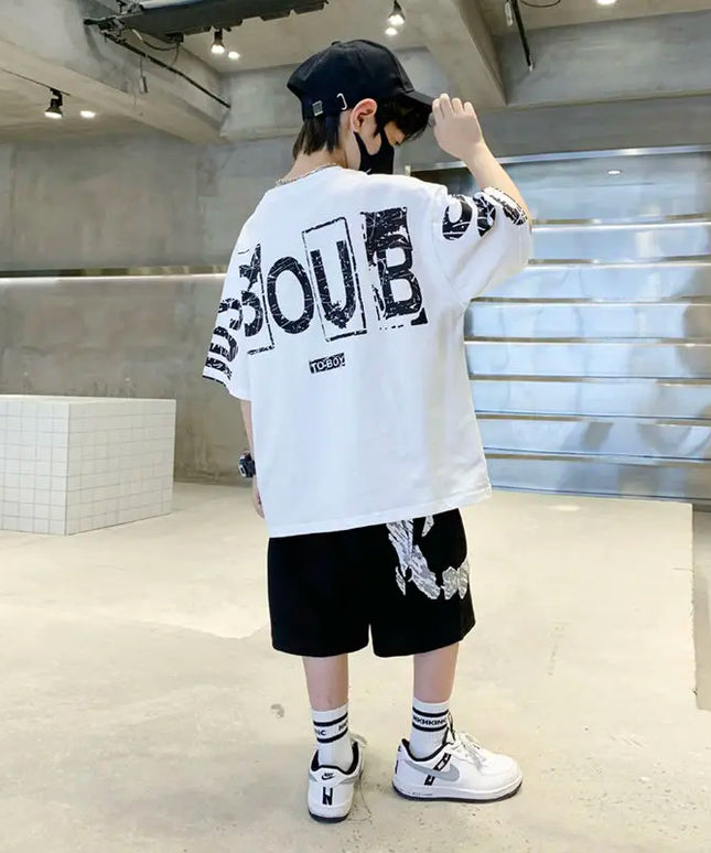 Trendy Casual Sports 2pcs T-shirts+Pants
