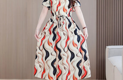 New Fashion Summer Dresses For Women 2025 Elegant Casual Short Sleeve