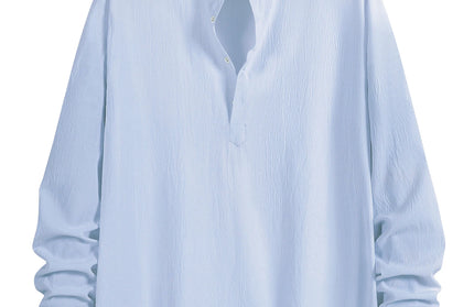 Versatile Stand-Up Collar Shirt