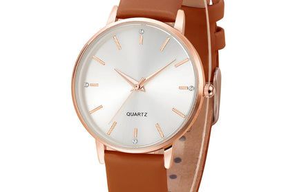 Leather Band Luxury Watches Quartz