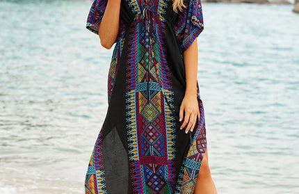 Indie Folk Embroidered Short Sleeve