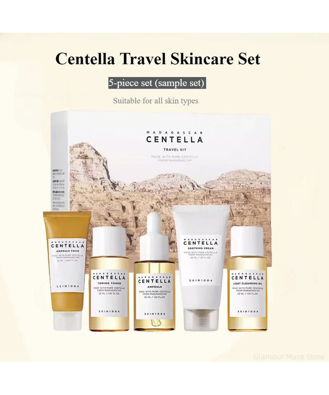 Korean Centella Travel Kit, Toner,Ampoule,Soothing Cream