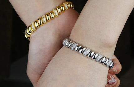 Iced Out Snake Chain Herringbone Necklace
