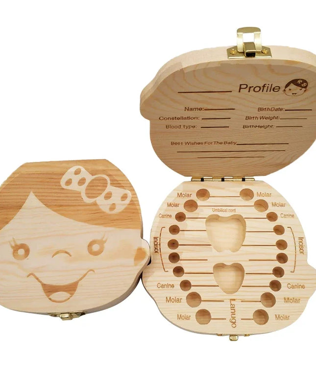 Baby Tooth Box Wooden